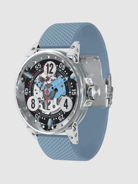 BRM Racing V6-44-SA Light Blue Skeleton Replica Watch